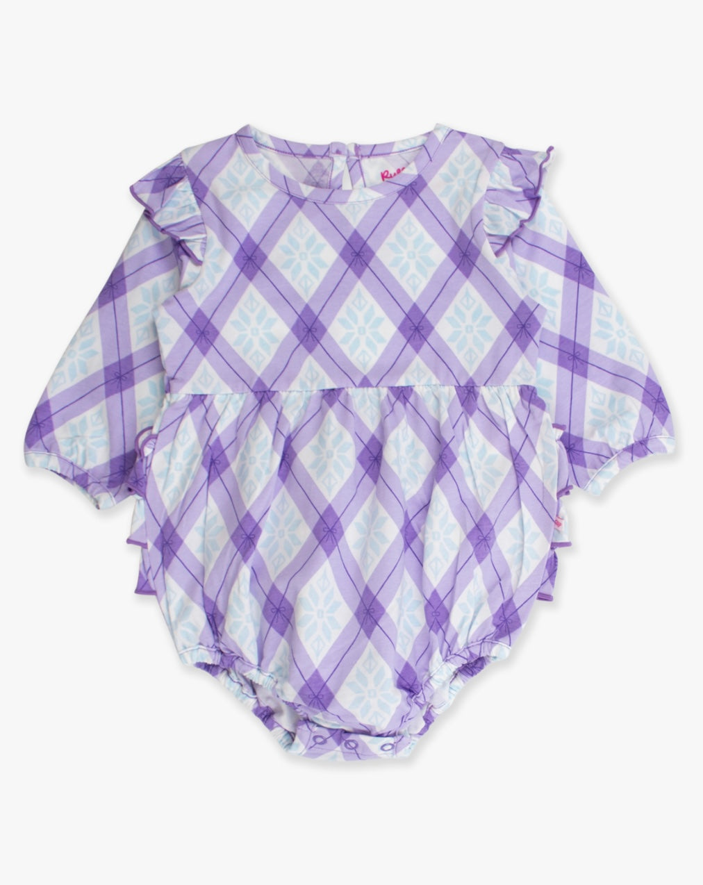 Purple Enchanted Gingham Romper