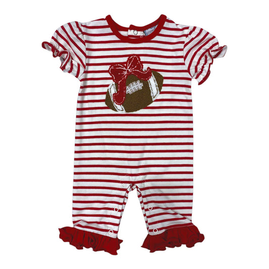 Bow Ruffle Football Romper