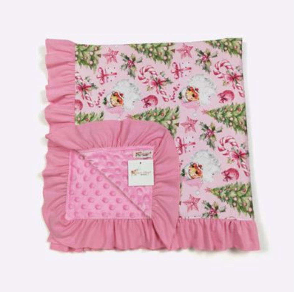 Pink Christmas Blanket