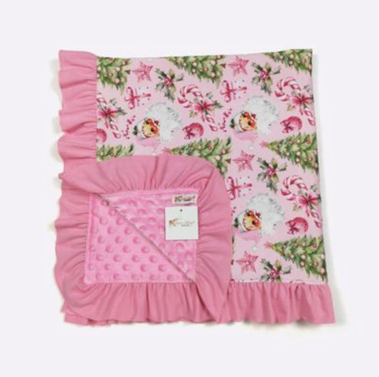 Pink Christmas Blanket