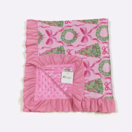 Fuchsia Wreath Blanket