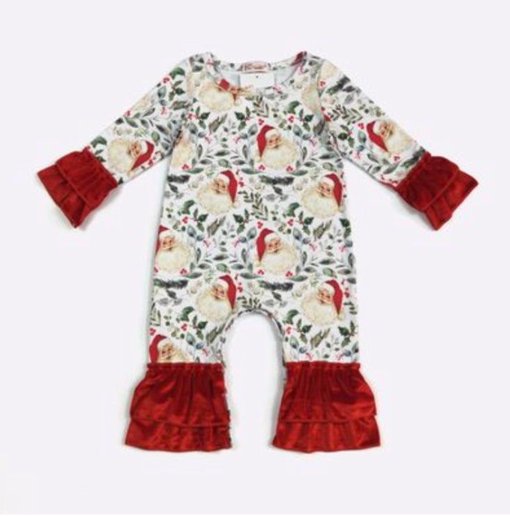 Holly Santa Baby Romper