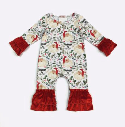 Holly Santa Baby Romper