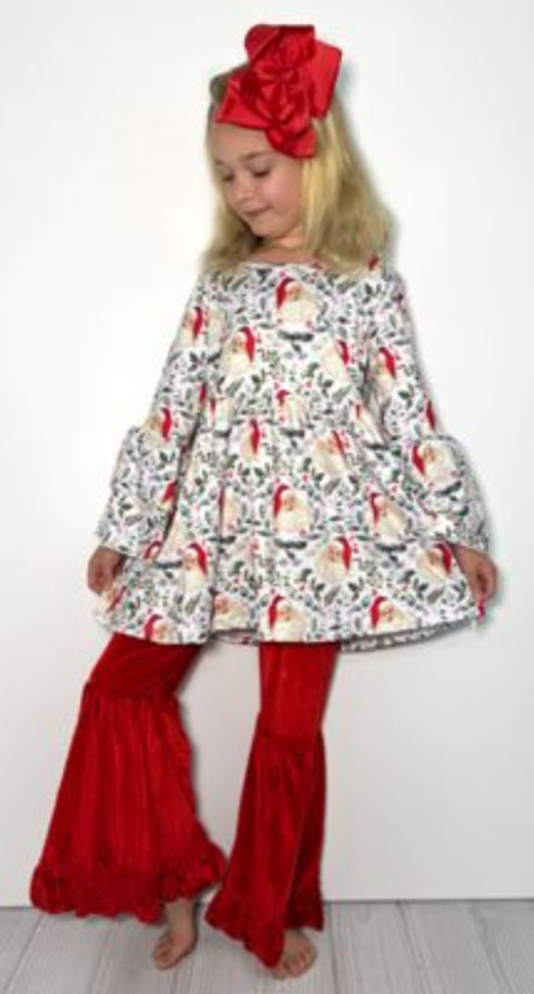 Holly Santa Girls Set