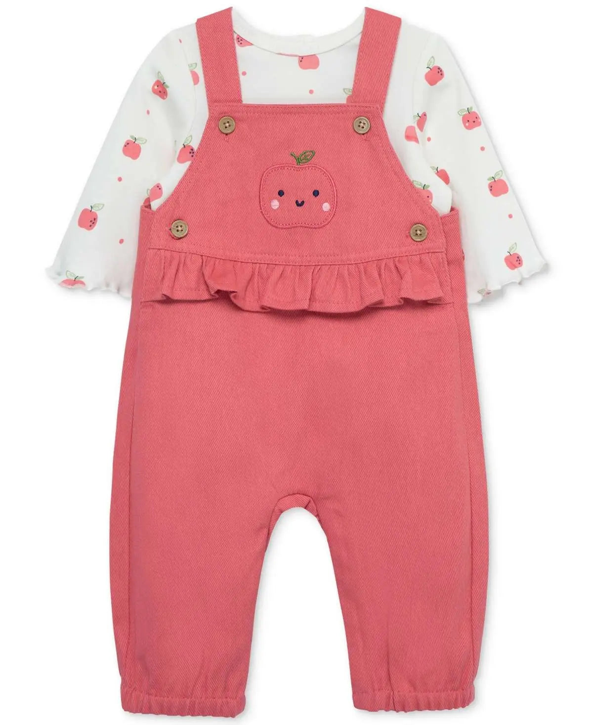Apple Pink Overall Set