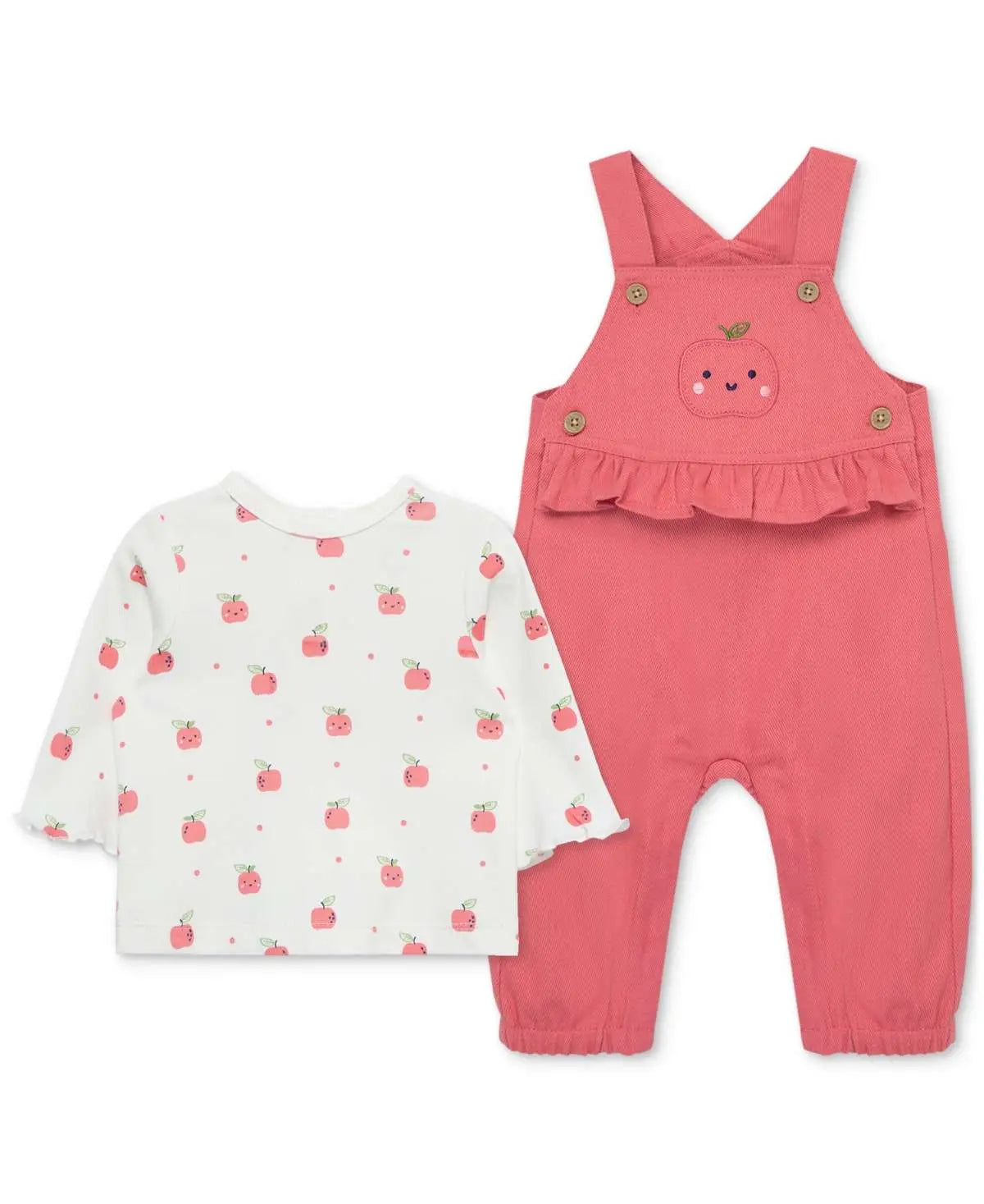 Apple Pink Overall Set