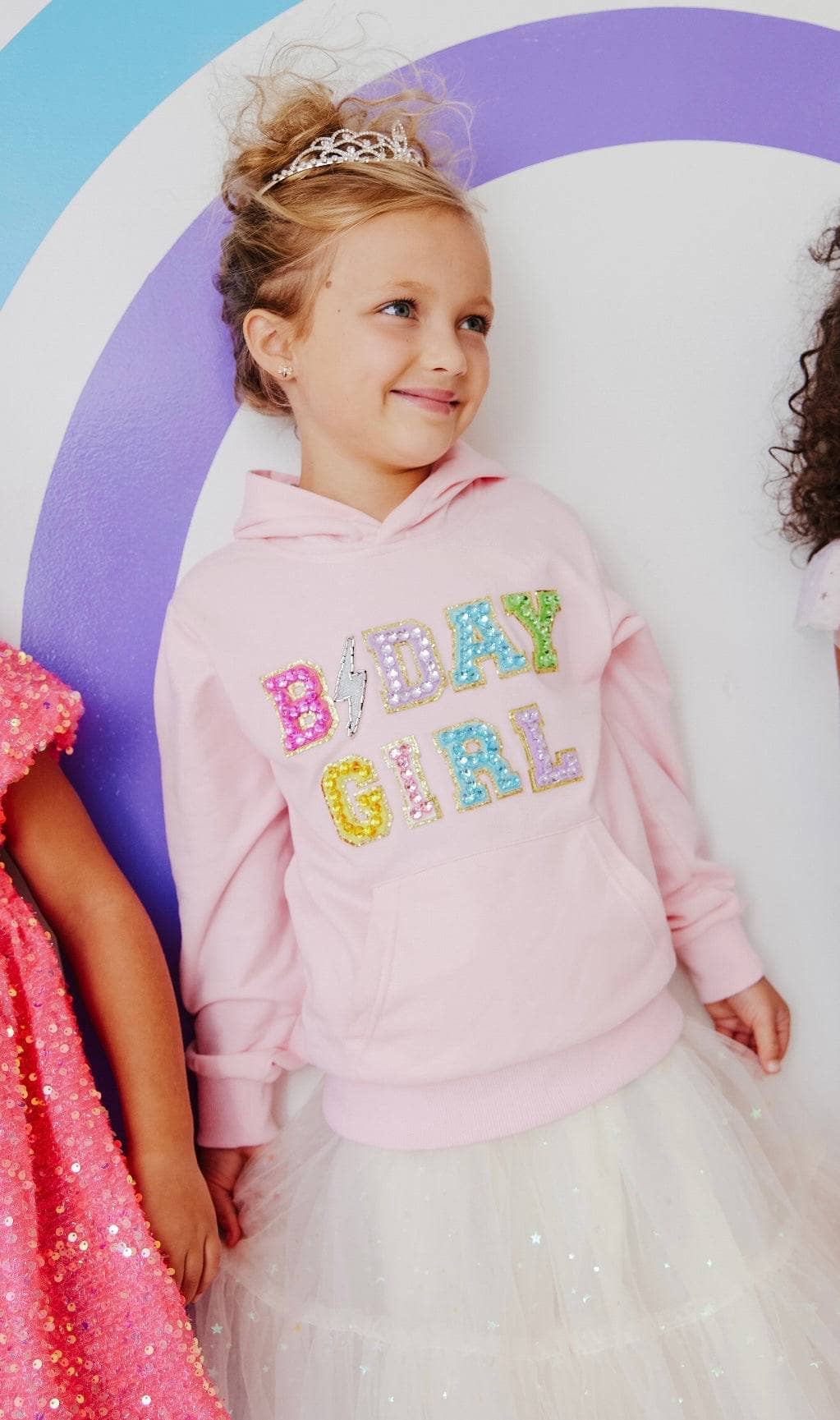 Pink Birthday Girl Hoodie