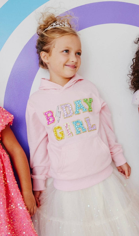 Pink Birthday Girl Hoodie