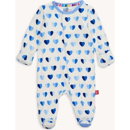 Blue Xoxo Magnetic Footie