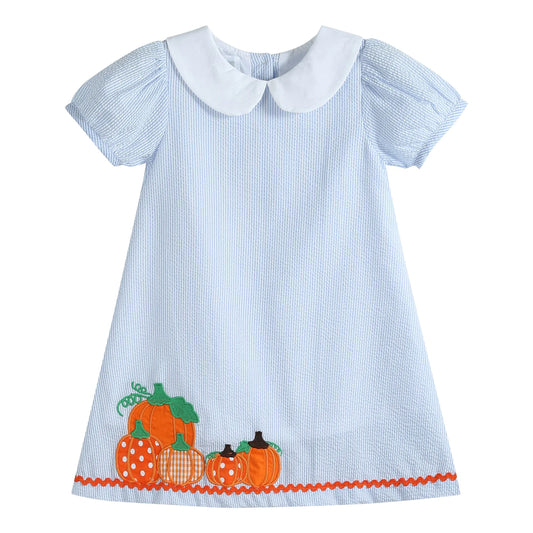 Seersucker Pumpkin Dress