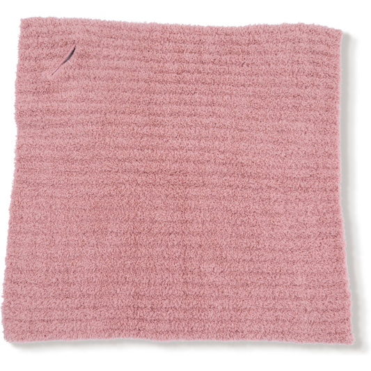Rose Mini Chenille Blanket W Striped Texture