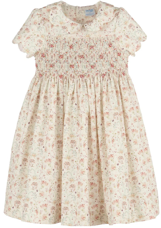 Burgundy Whimsical Smock Dress