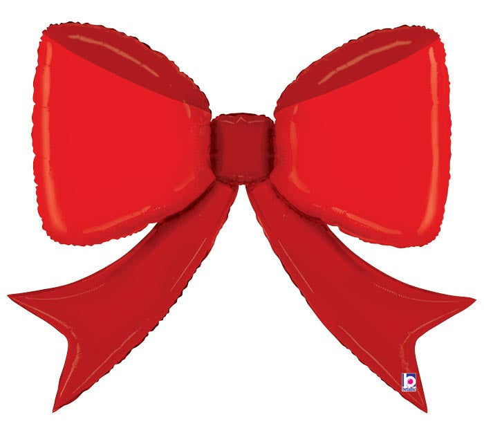 41" PKG RED BOW SHAPE