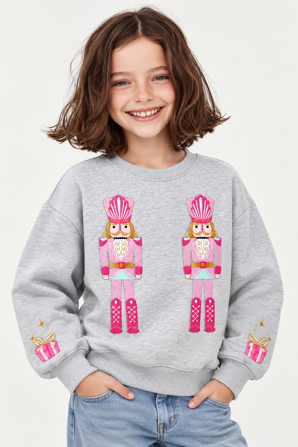 Nutcrackers Embroidery Sweatshirt