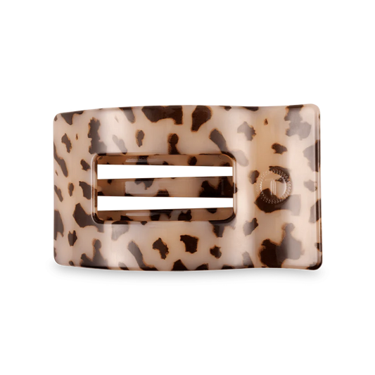 Blonde Tortoise Medium Flat Rectangle Hair Clip