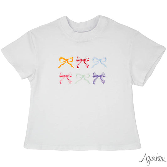 Bows White Boxy Tee