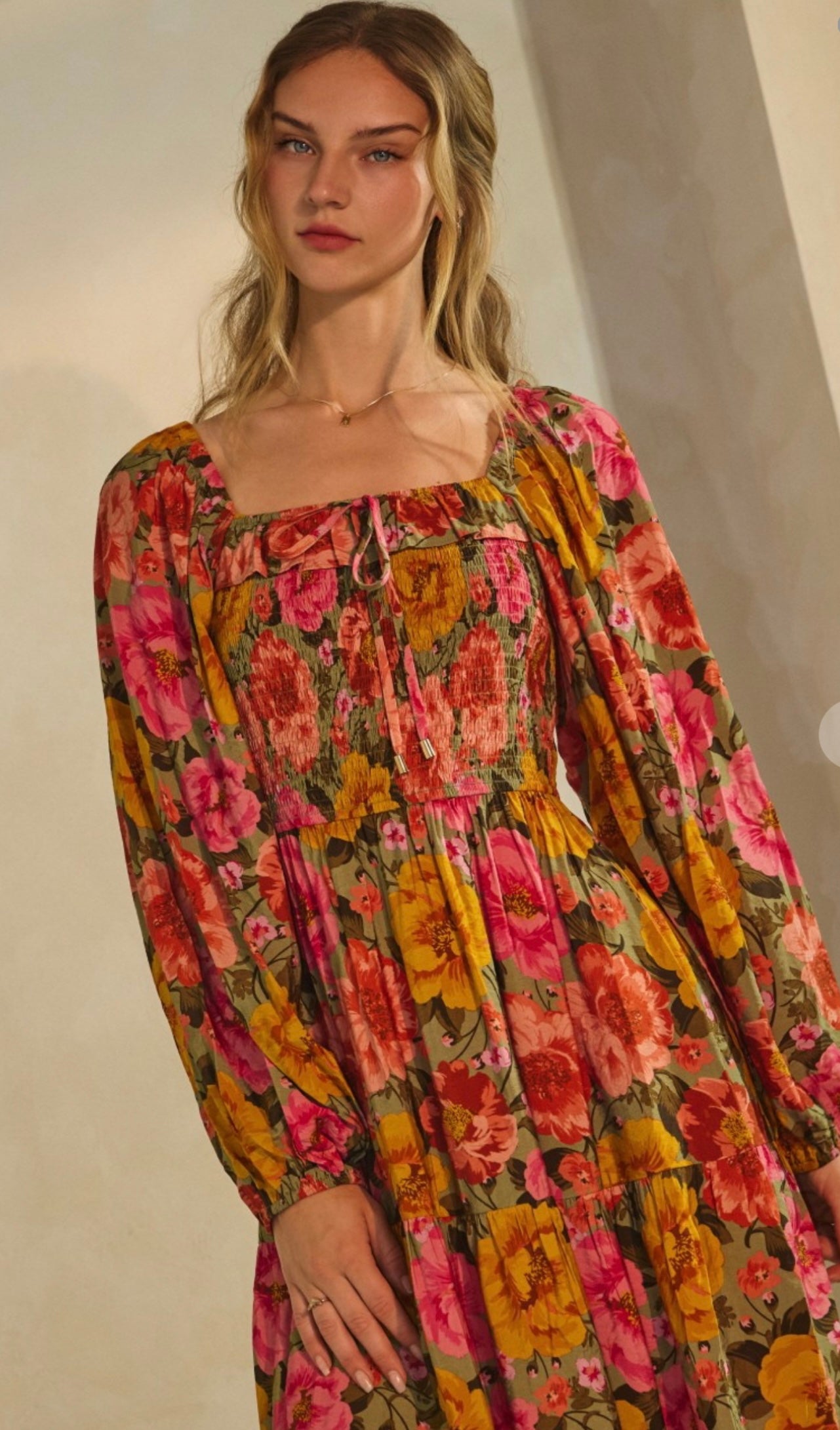 Bold Floral Maxi Dress