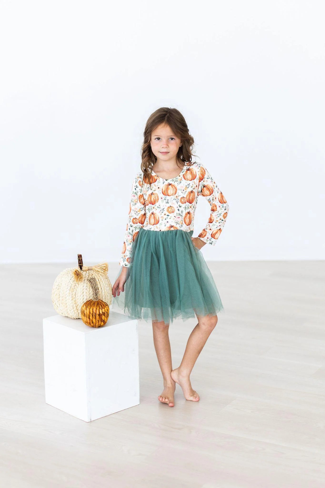 Harvest Florals LS Tutu Dress