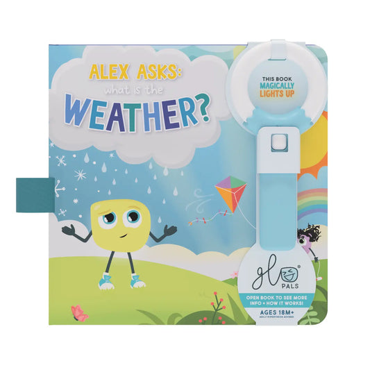 Glo Pals Light Up Book Alex Asks: What Is The Weather?