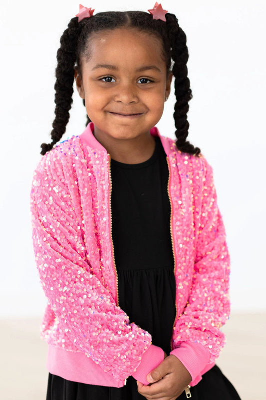 Pink Velvet Sequin Jacket