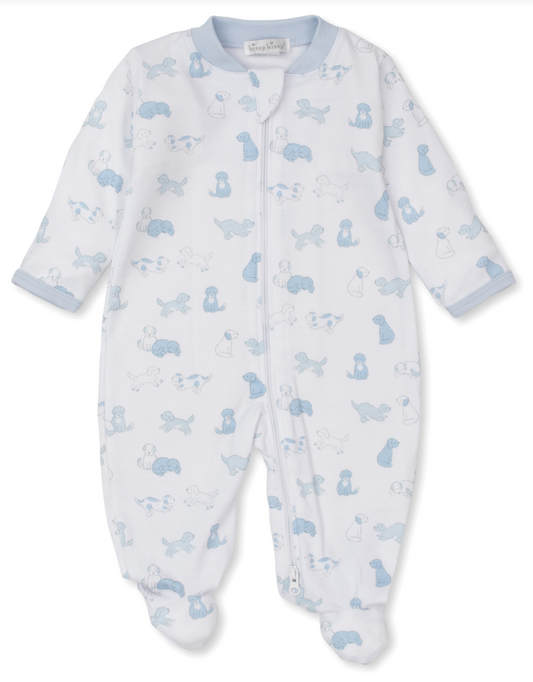 Light Blue Puppy Footie