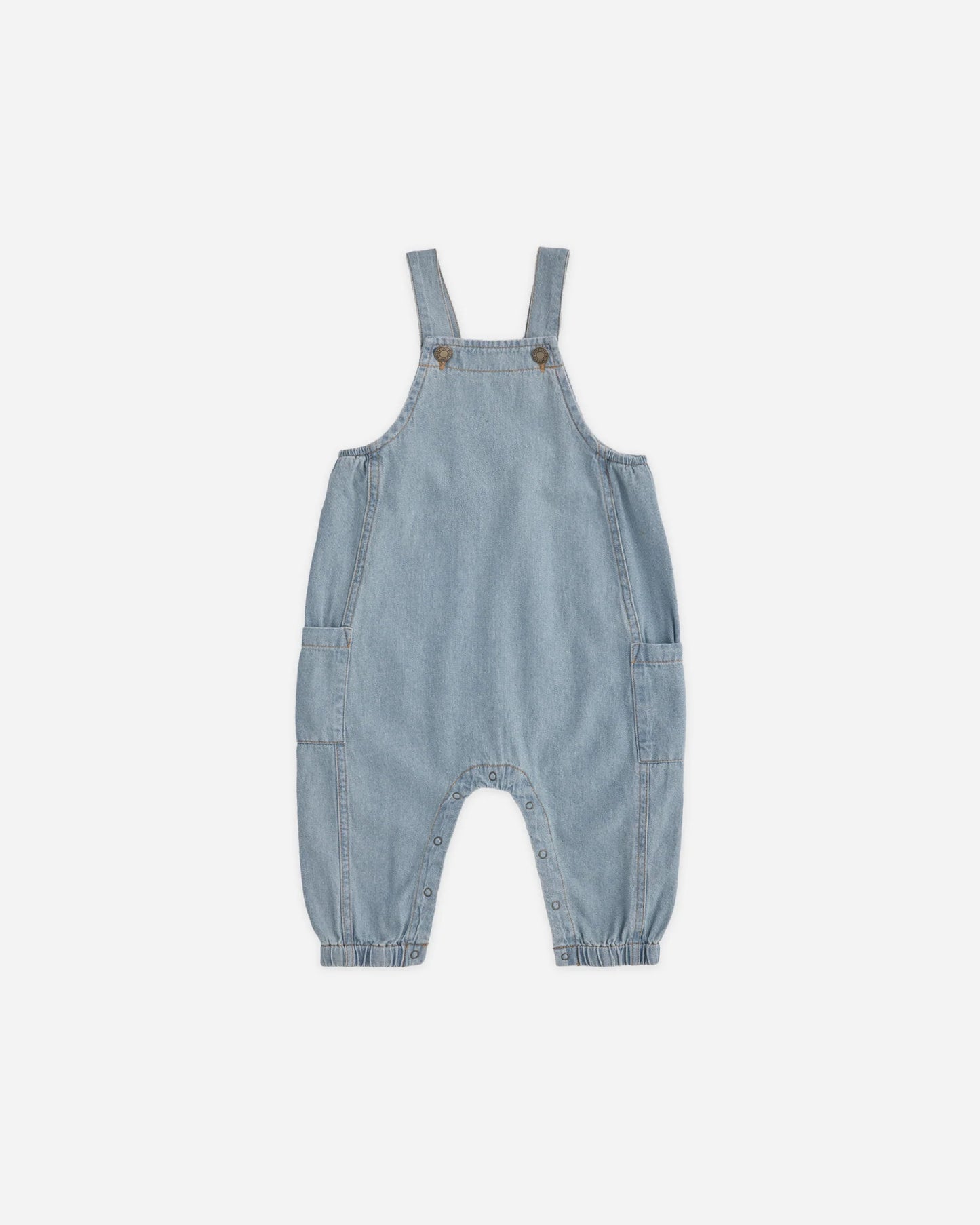 Cargo Baby Overall Washed Blue
