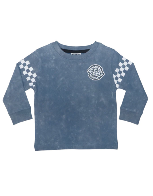 Denim Smiley LS Tee