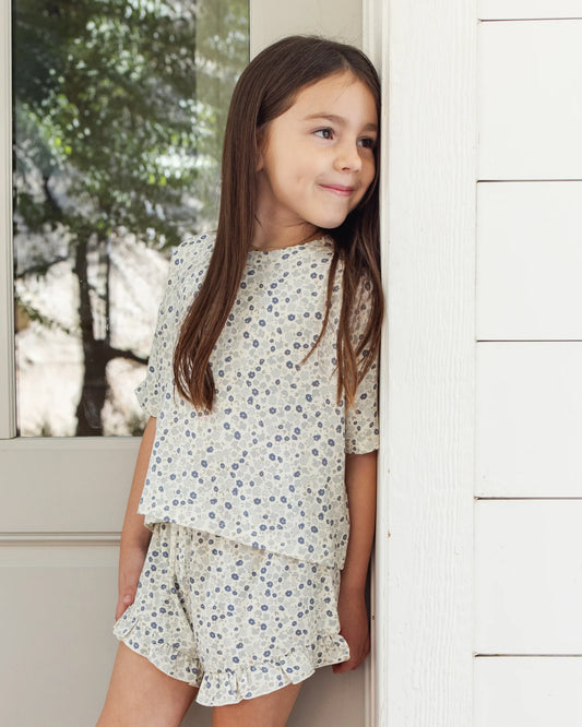 Mosie Set Blue Ditsy