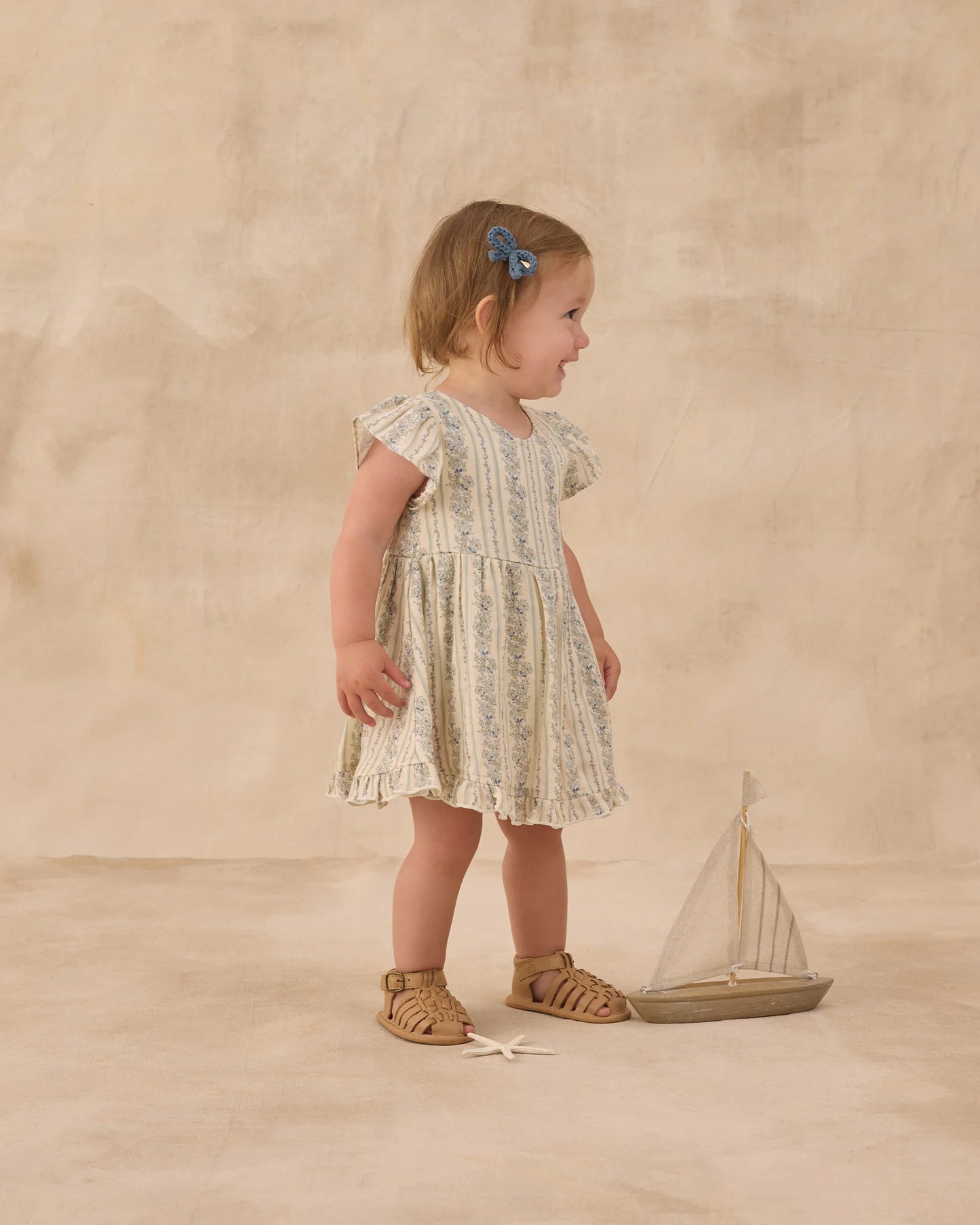 Lila Romper Blue Floral