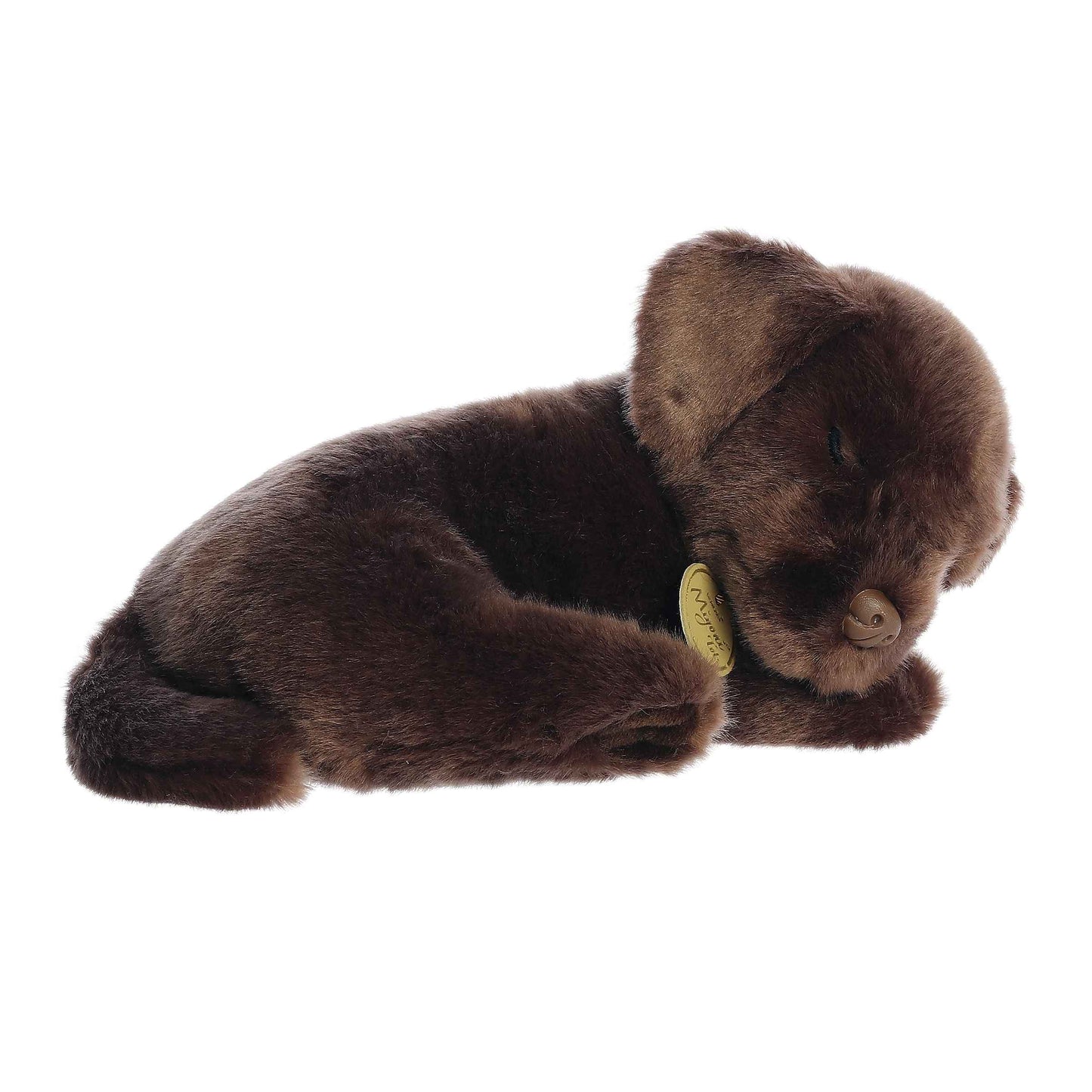 10" Sleepy Chocolate Lab Pup
