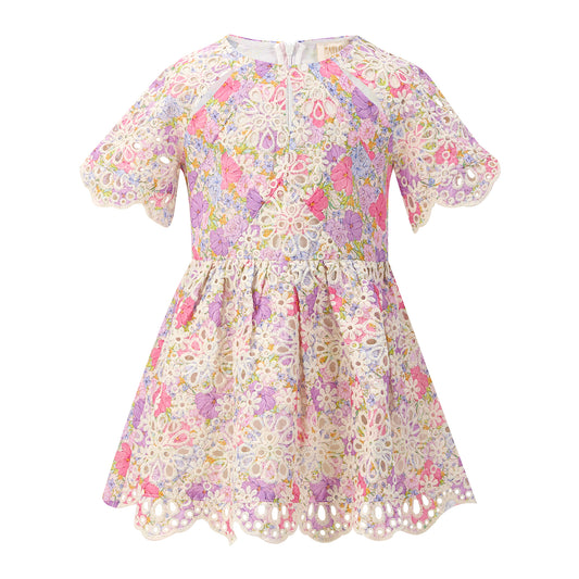 Charlotte Embroidered Mini Dress
