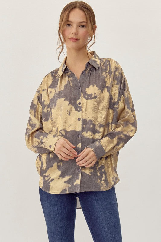 Heather Shimmer Top