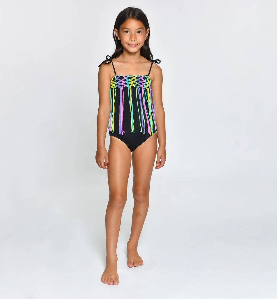 Black Multi Phoebe One-Piece