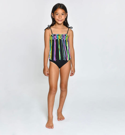 Black Multi Phoebe One-Piece