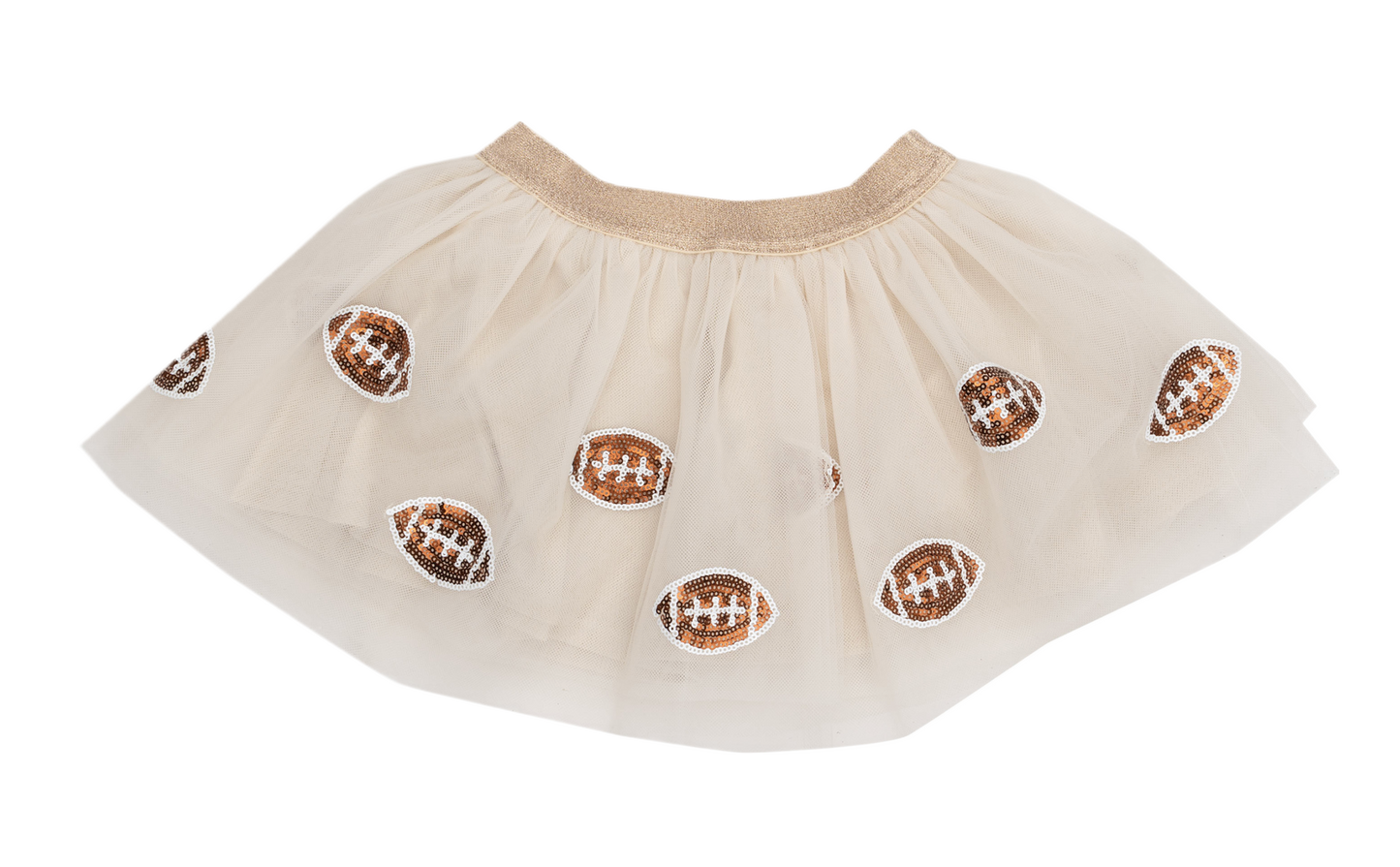 Footballs Oatmeal Tutu Skirt