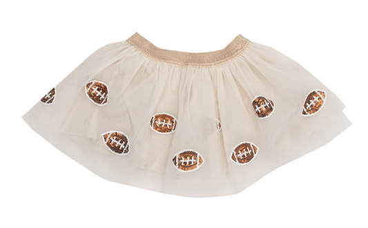 Footballs Oatmeal Tutu Skirt