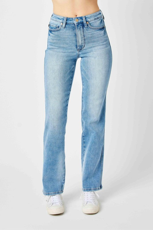 High Waist Tummy Control Straight Jean