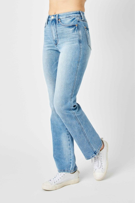 High Waist Tummy Control Straight Jean