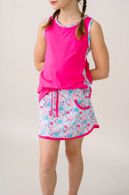 Nicole Tank Pink & Bloomberry Floral