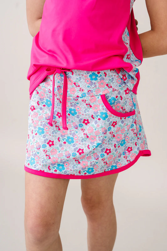 Bloomberry Floral Tiffany Tennis Skort