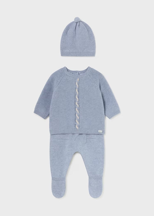 Light Blue Knit 3pc Set