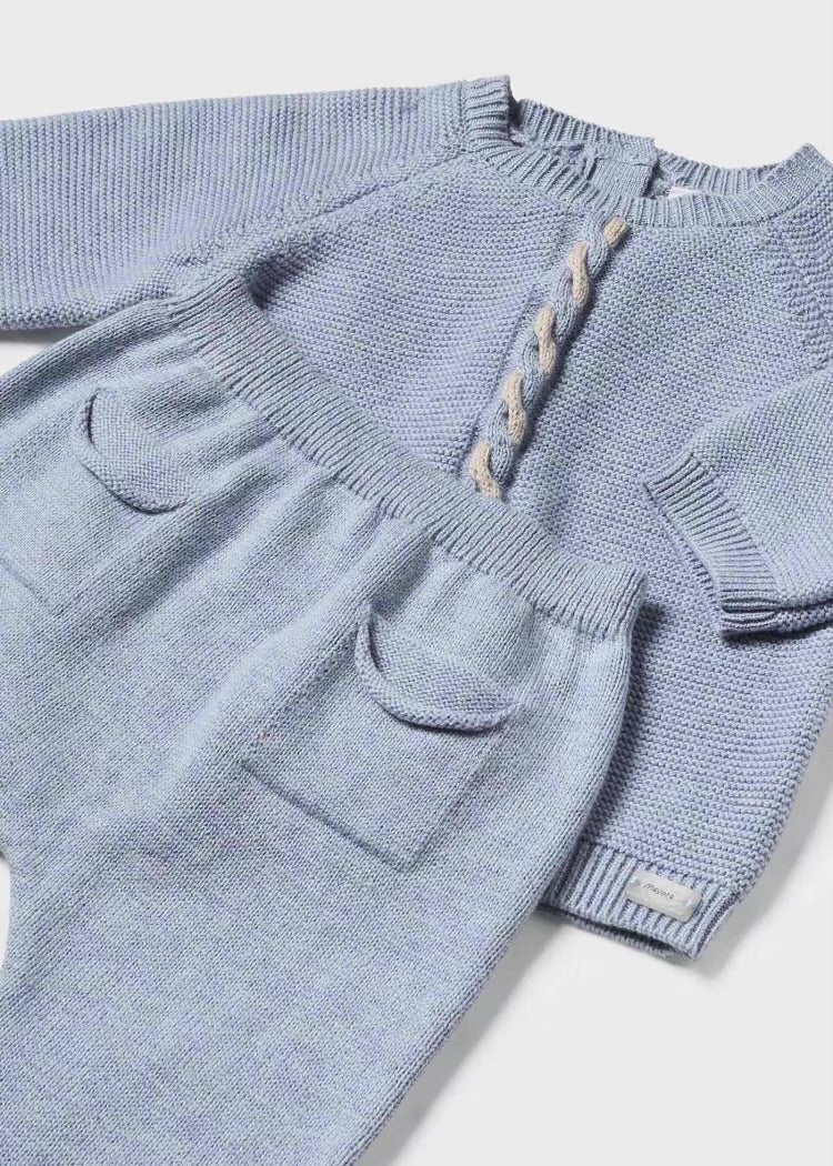 Light Blue Knit 3pc Set