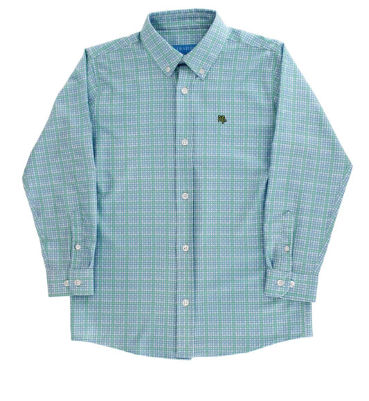 Performance Roscoe Button Down Shirt - Peacock