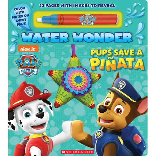 Pups Save A Piñata Water Color Book