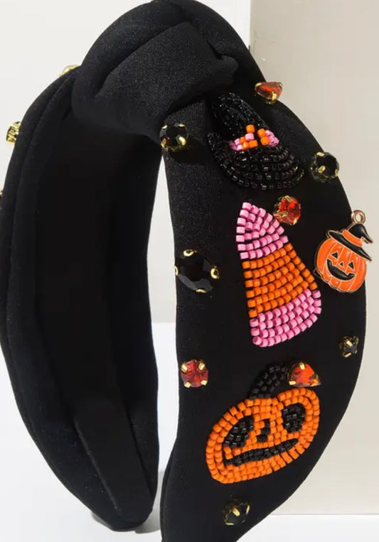 Halloween Beaded Headband