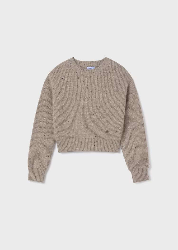 Beige/Blue Speckled Sweater