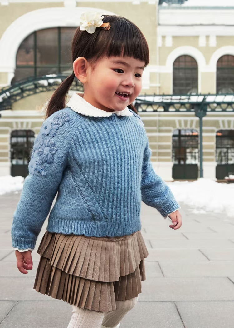 Embroidered Flowers Sweater