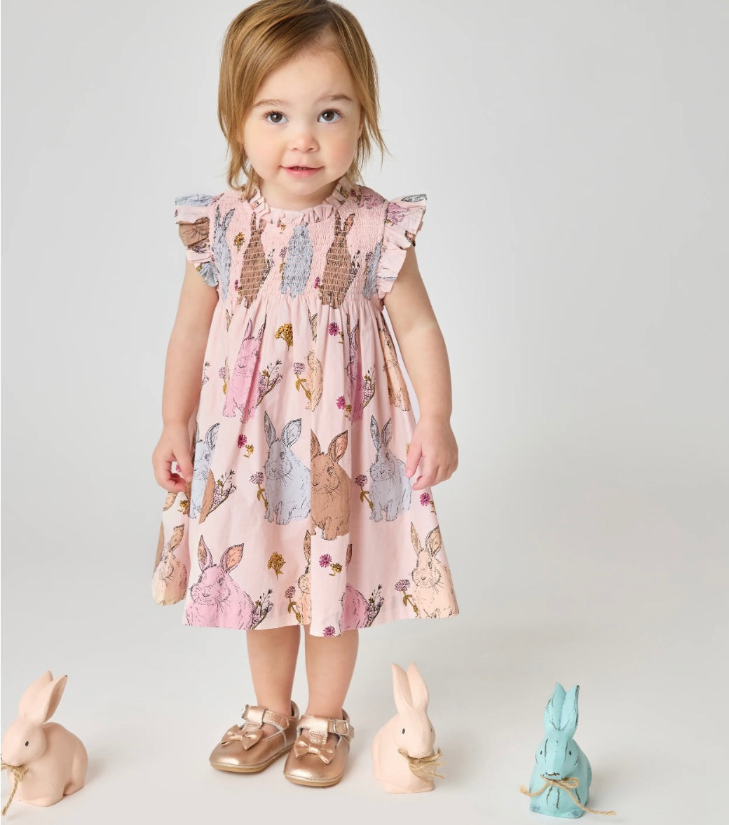 Vintage Bunnies Baby Girls Stevie Dress Set