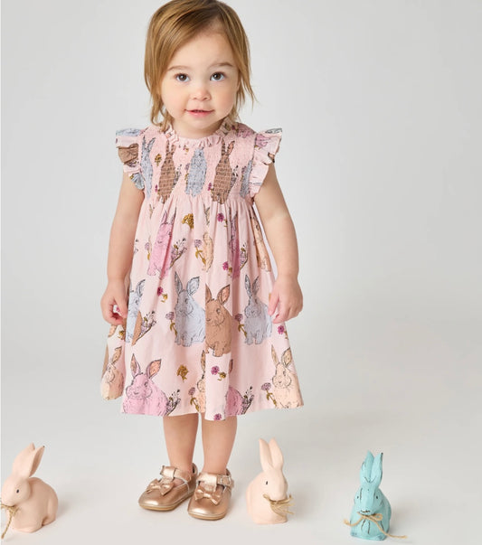 Vintage Bunnies Baby Girls Stevie Dress Set