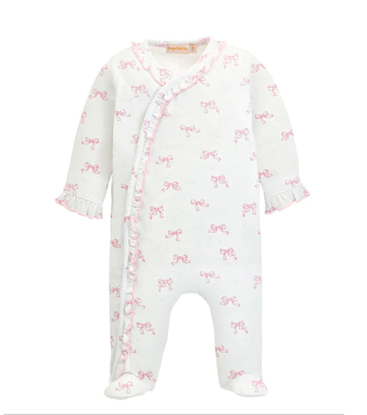Pretty Bows Footie w Ruffle
